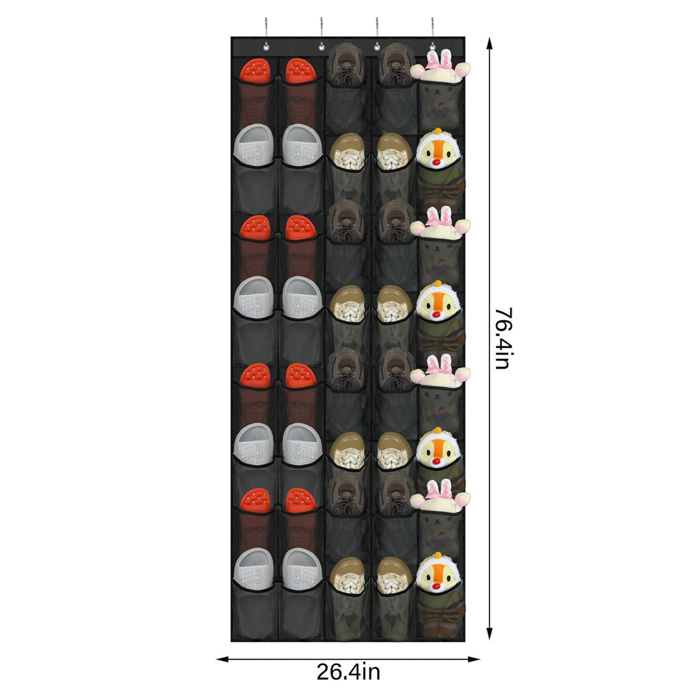 40 Pockets Over Door Hanging Shoe Storage Organizer Rack Holder Closet