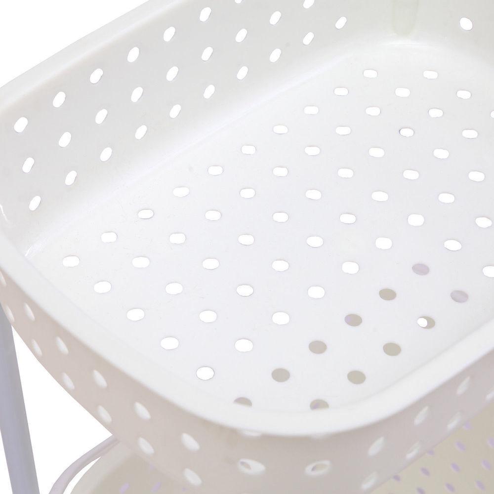 3 Tier Bathroom Laundry Clothes Baskets Bin Hamper Mobile Rack