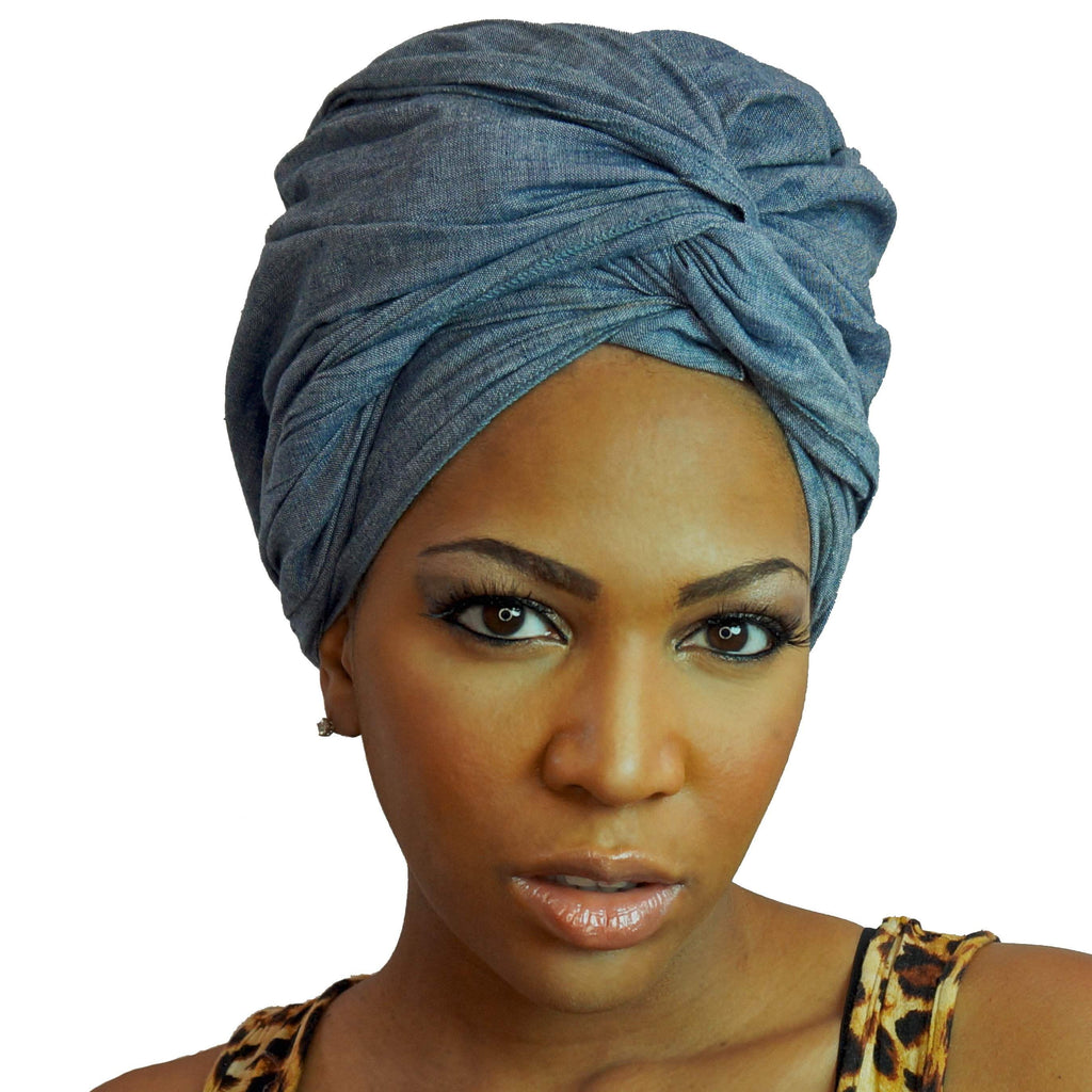 Denim Chambray Headwrap