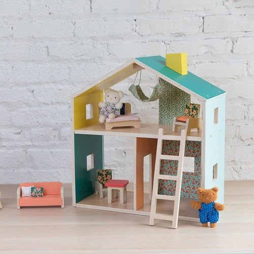 Wooden Playhouse With Loft For Kids 3 Years And Up