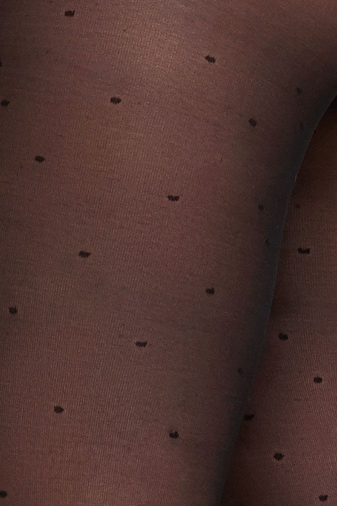 Collant plumetis en polyamide recyclé