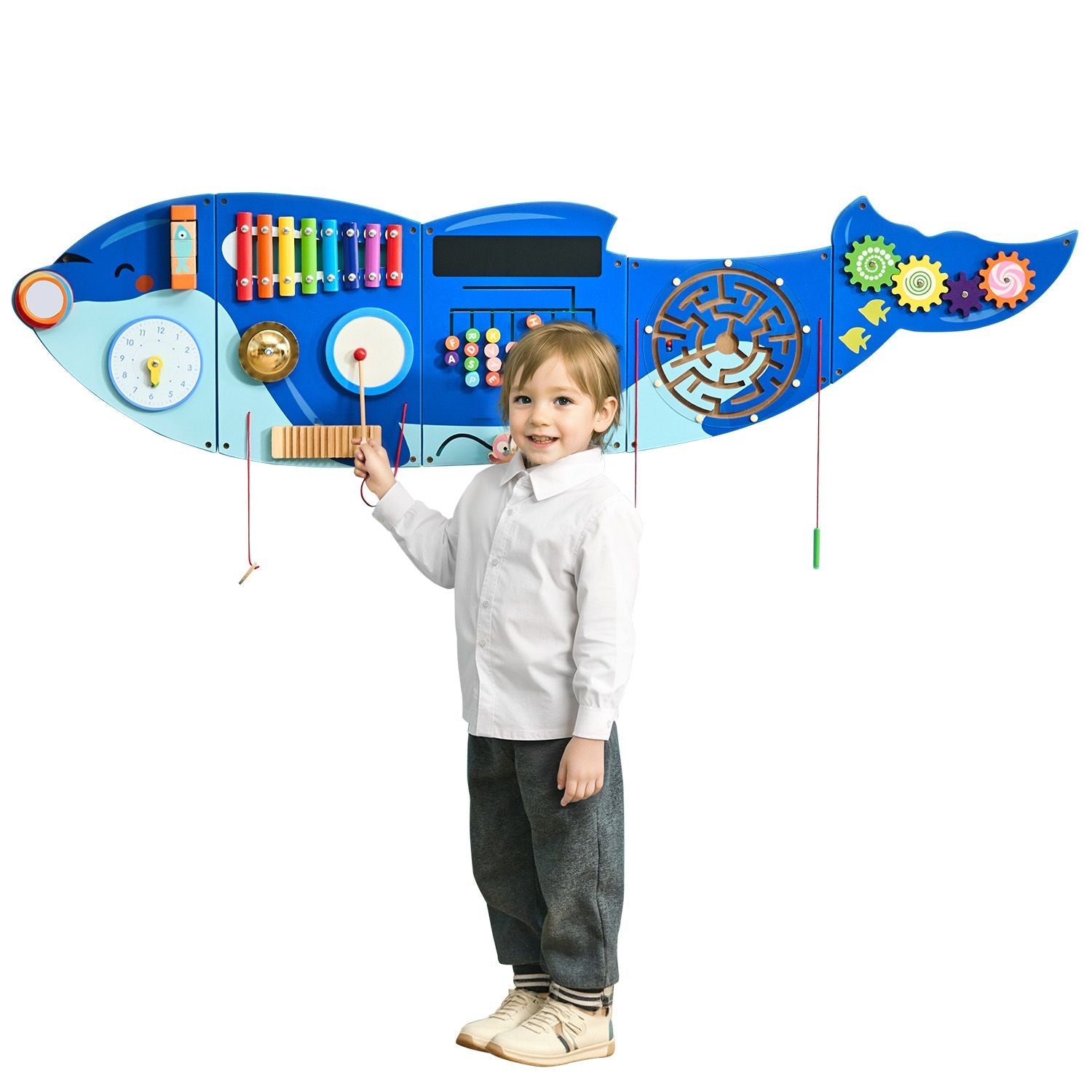 Orca Activity Wall Busy Board Panels, 12 Activities, Montessori