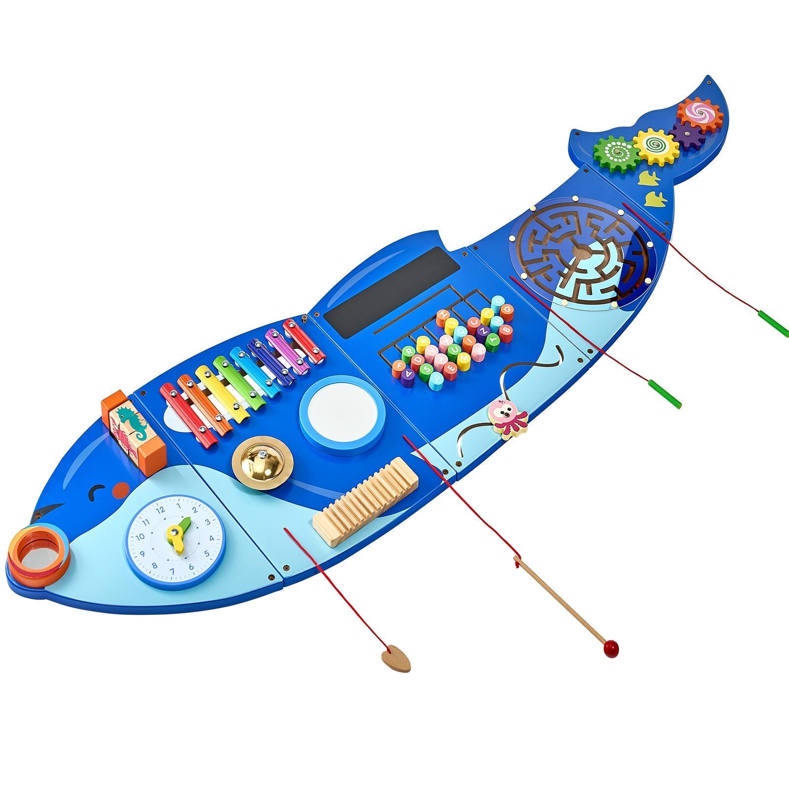Orca Activity Wall Busy Board Panels, 12 Activities, Montessori