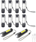 10 Pack LED Rechargeable Flashlight, Super Bright Small Mini Camping