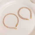 14K Gold Clad Rectangular T-square Zirconia Color Preserving Finished