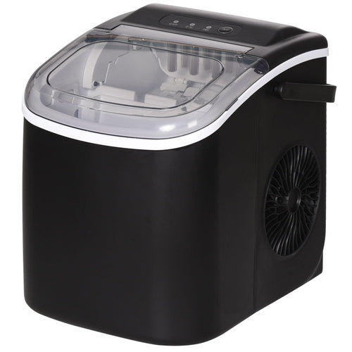 Portable Ice Maker Countertop with Handle, Self Cleaning Ice Maker