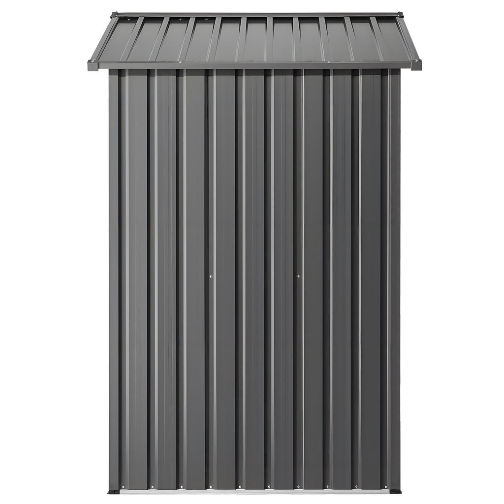 6 x 4 FT Metal Garden Shed, Outdoor Storage Shed with Lockable Doors &