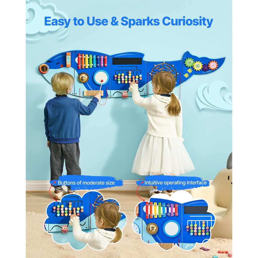 Orca Activity Wall Busy Board Panels, 12 Activities, Montessori