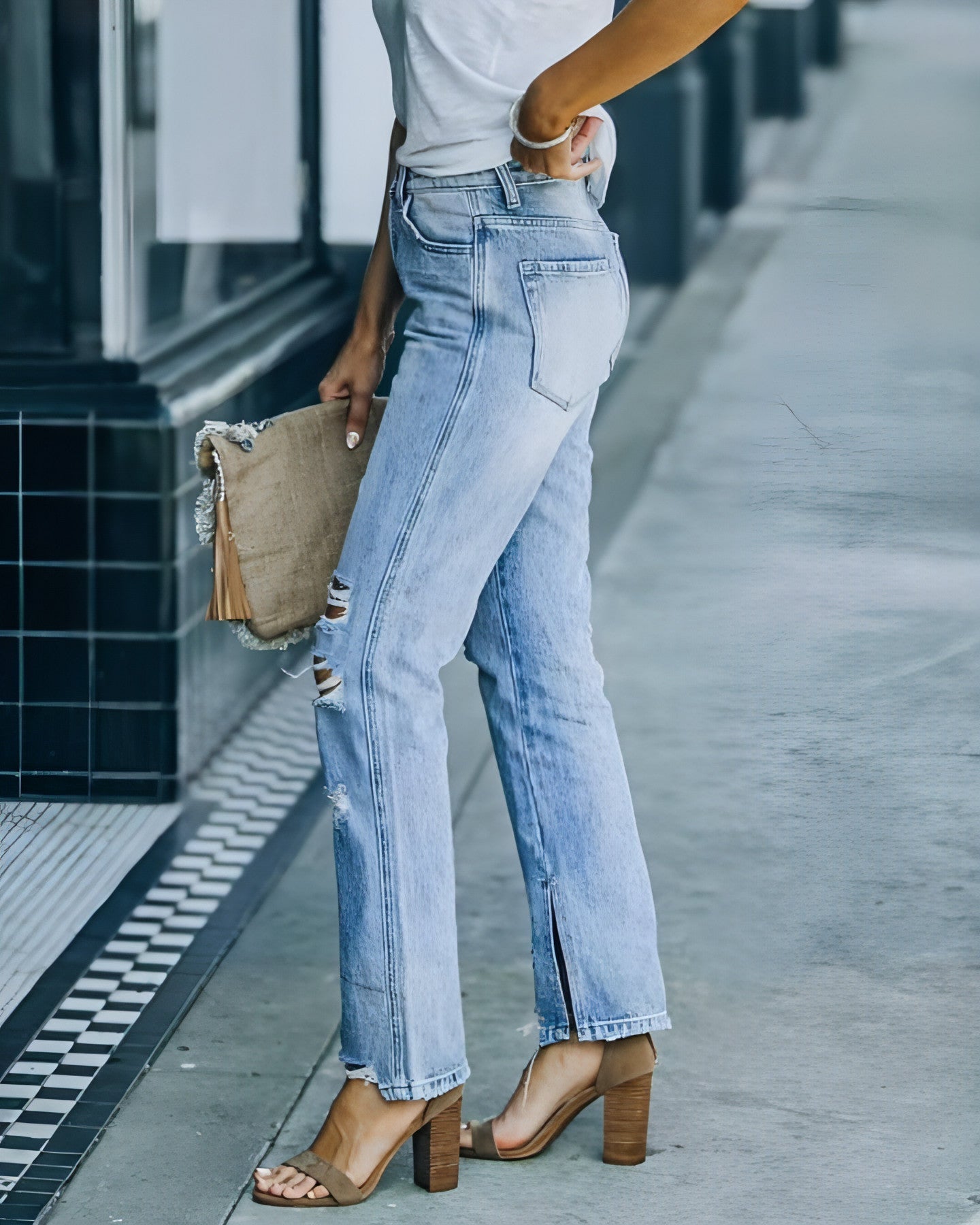 SkyFade™ - Fashion Street Washed Jeans