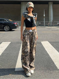 Slimming Casual Pants Hip Hop Retro Street Multi-pocket Camouflage