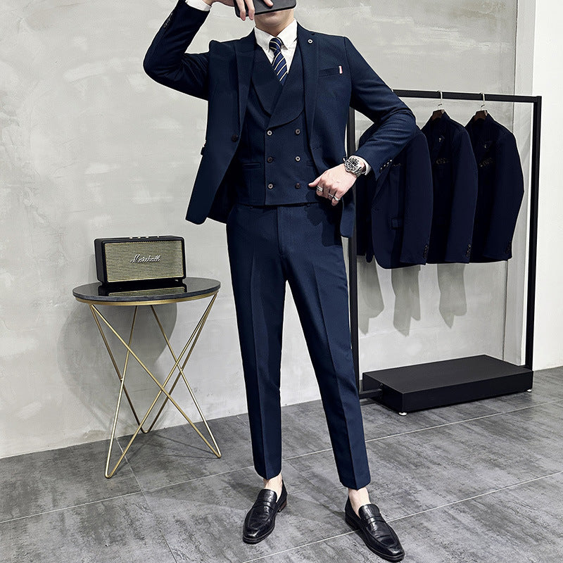RoyalElite™ Men's Three-Piece Suit – Business & Event Perfection