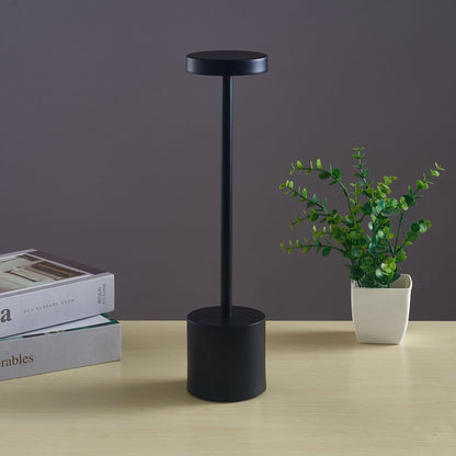 Maroon Asteria Nordic I-shaped bedroom LED touch bar lamp with sleek design and adjustable lighting for modern bedroom decor.