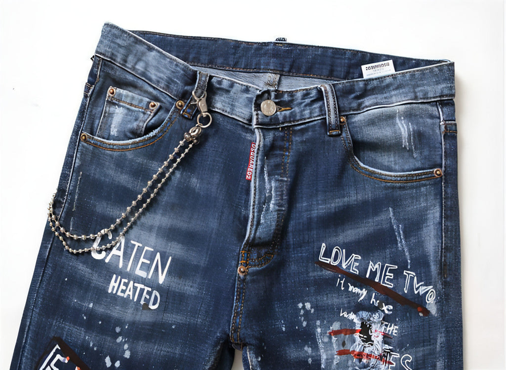 men jeans famous Men slim jeans