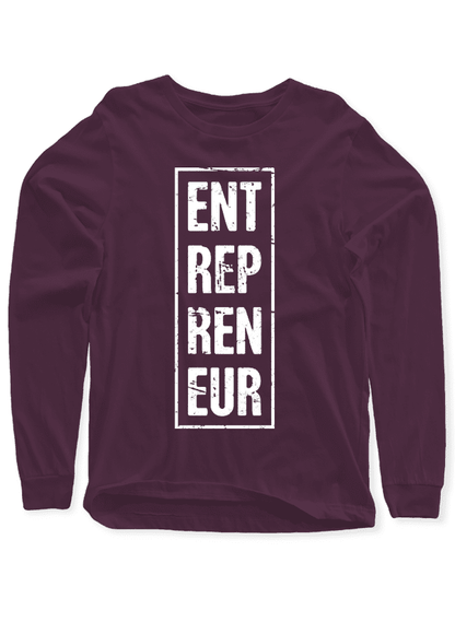 Entrepreneur Vertical Full Sleeves T-shirt.