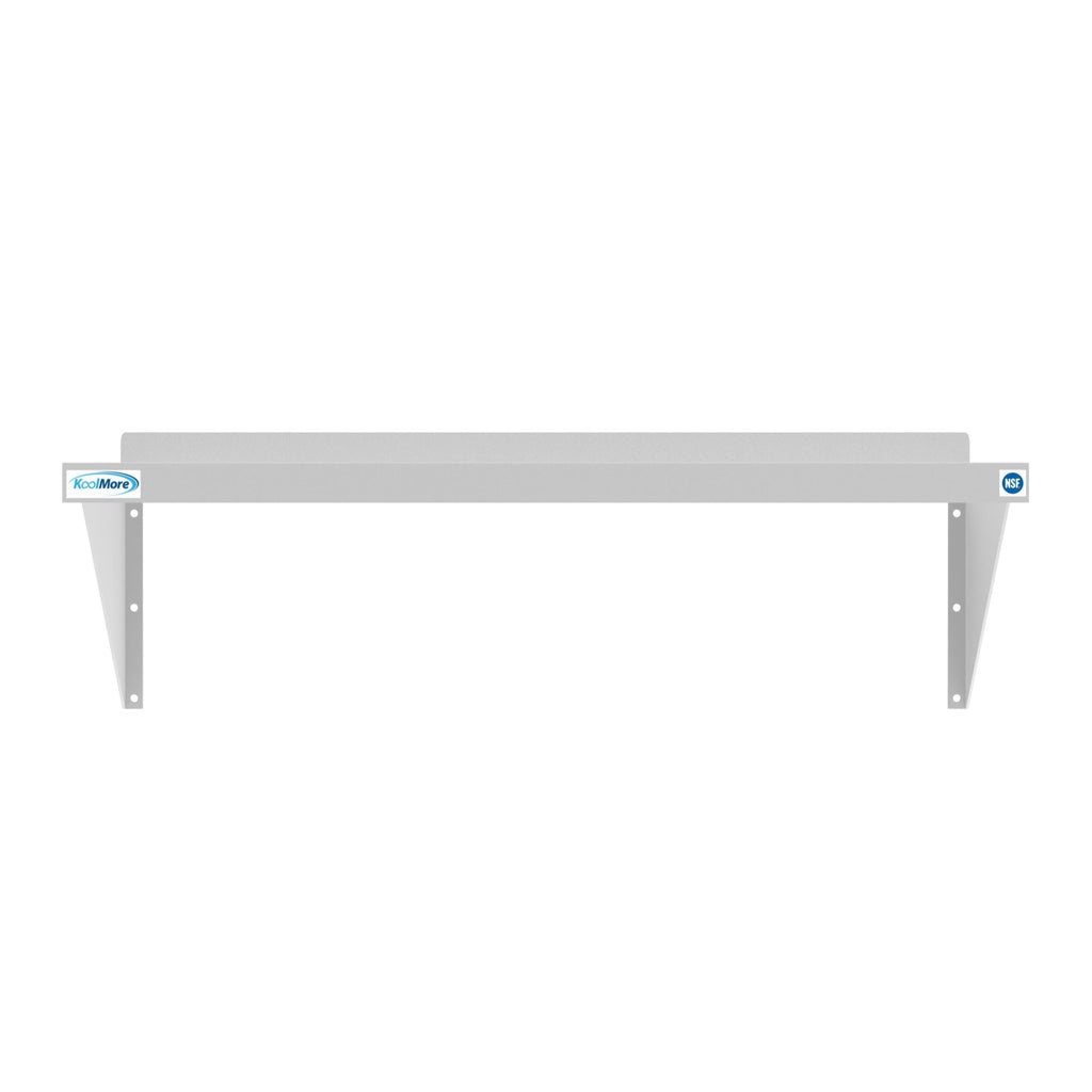 12" x 36" 18-Gauge Stainless-Steel Heavy Duty Wall Shelf, WMSH-1236. -