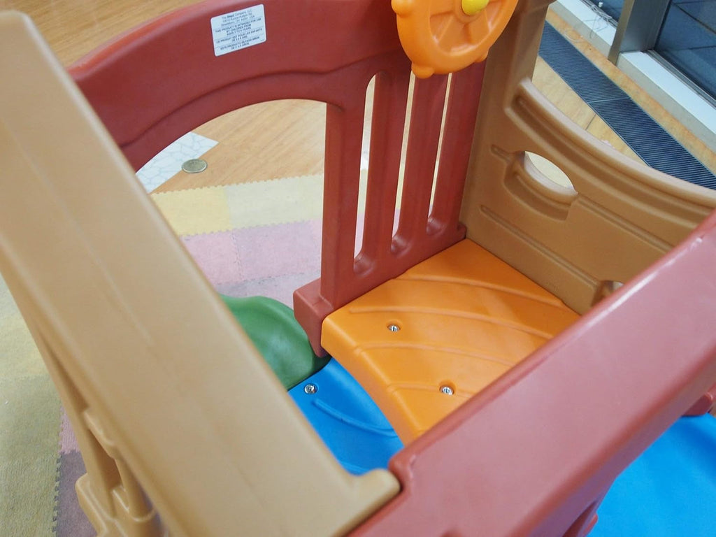 Play Up Double Slide Climber Outdoor Playset For Toddlers Ages 2 To 6