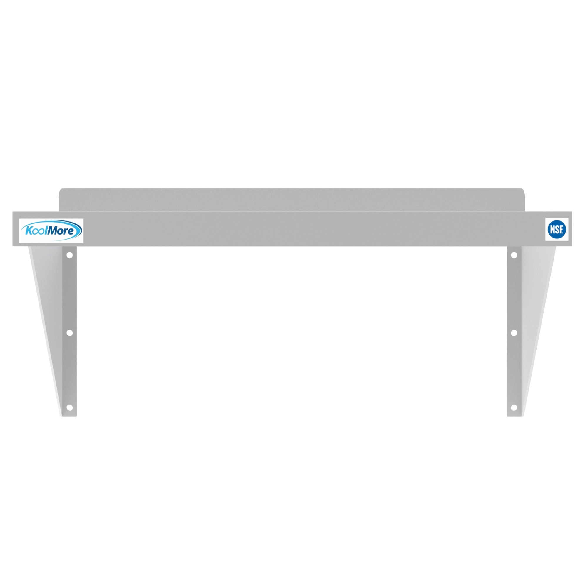 12" x 24" 18-Gauge Stainless-Steel Heavy Duty Wall Shelf, WMSH-1224. -