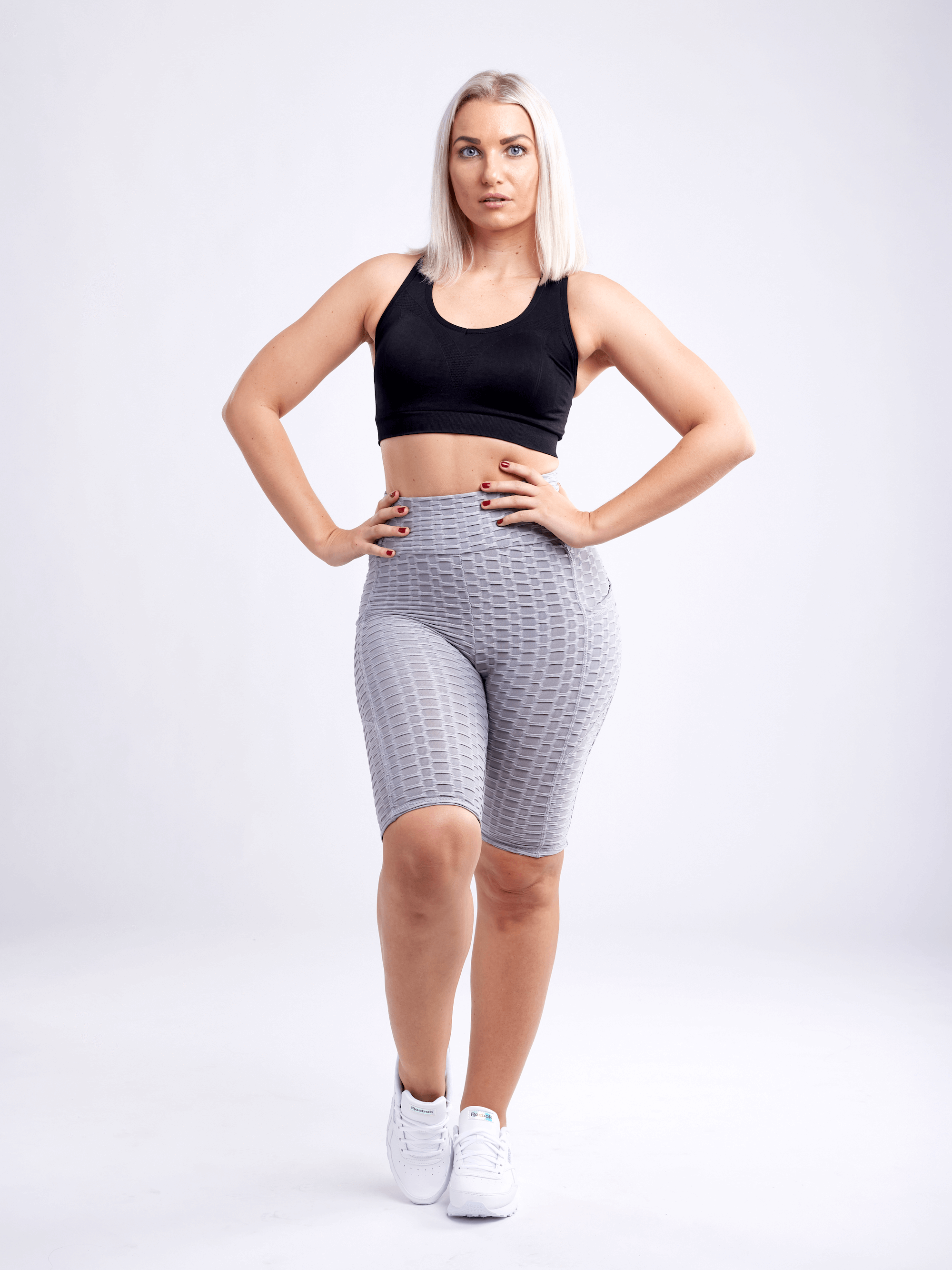 JupiterGear High-Waisted Scrunch Yoga Shorts with Hip Pockets
