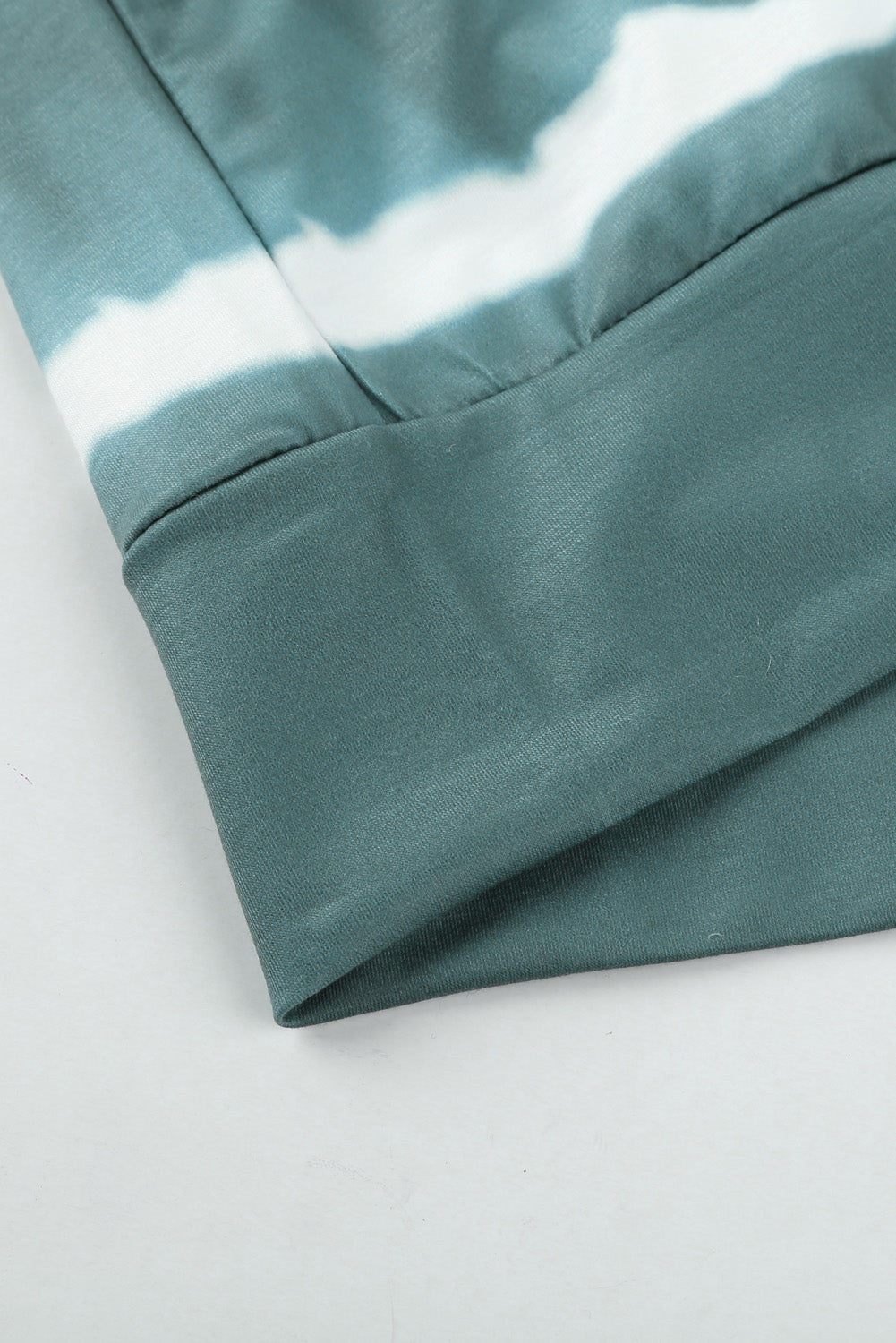 Army Green Tie-dye Stripes Pullover Top and Pants Lounge Set