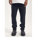 UrbanEase™ High Street Dark Solid Black Vintage Jeans Men