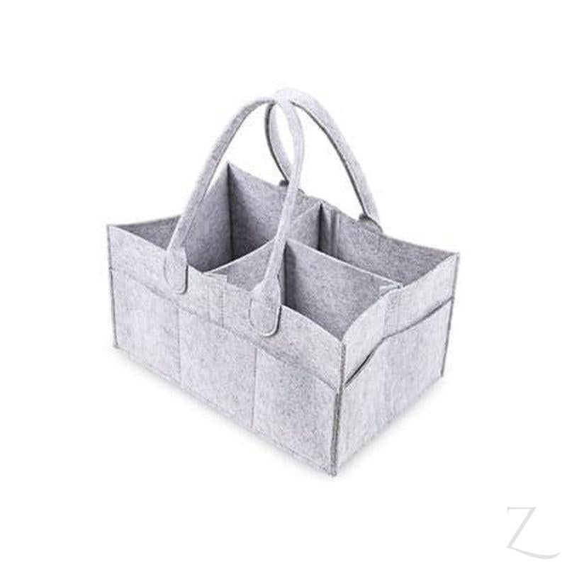 Felt Nappy Organizer Caddy - Grey