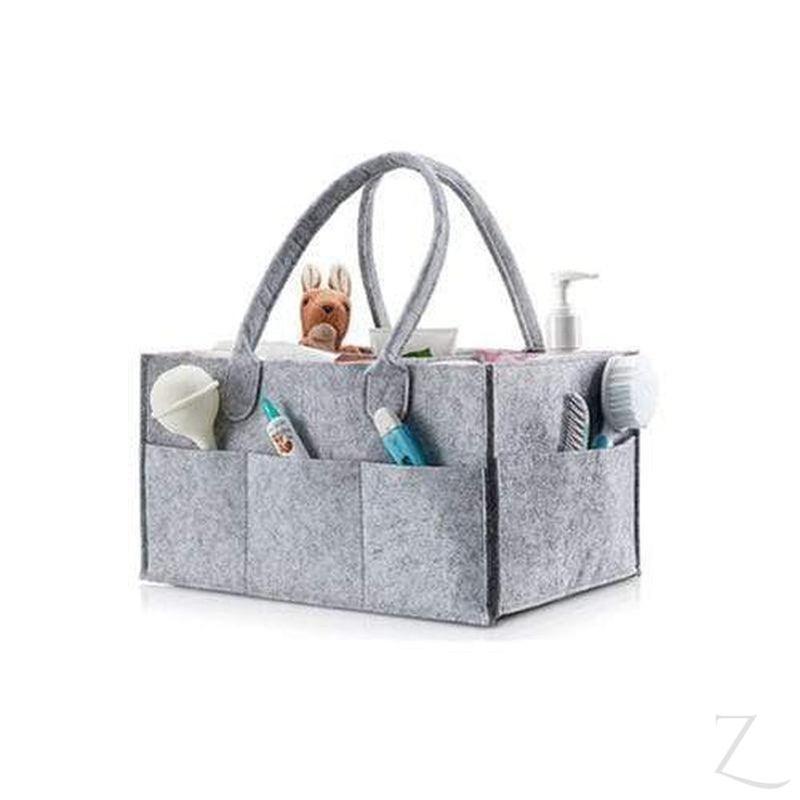 Felt Nappy Organizer Caddy - Grey
