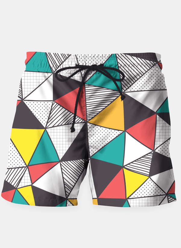 Geometric and colorful pattern Shorts