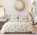 Glace Cotton Fitted Bedsheet Cream 400 TC