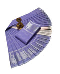 Praiso Mart - Women's Silk Saree with Rich Pallu & Blouse Piece (Multi