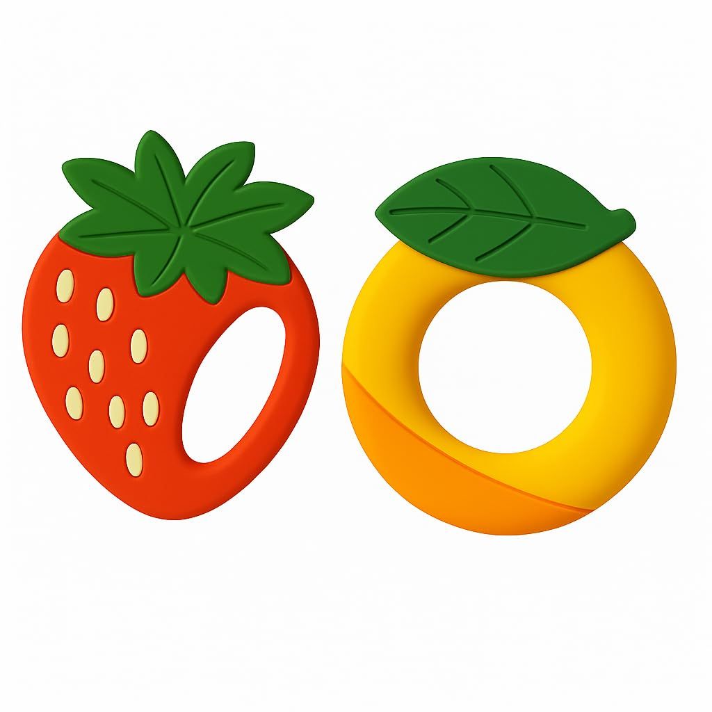 Orange Strawberry Teether 2+ Months
