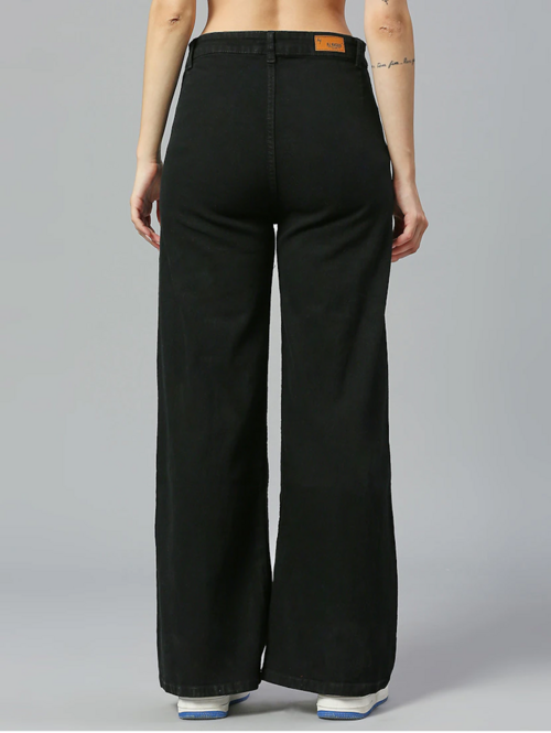 Women High Rise Denim Jeans(Size28)(Colorblack)