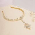 Kundan Hairband with Mang Tika