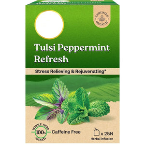 Tulsi Peppermint Refresh Tea 25 Bags