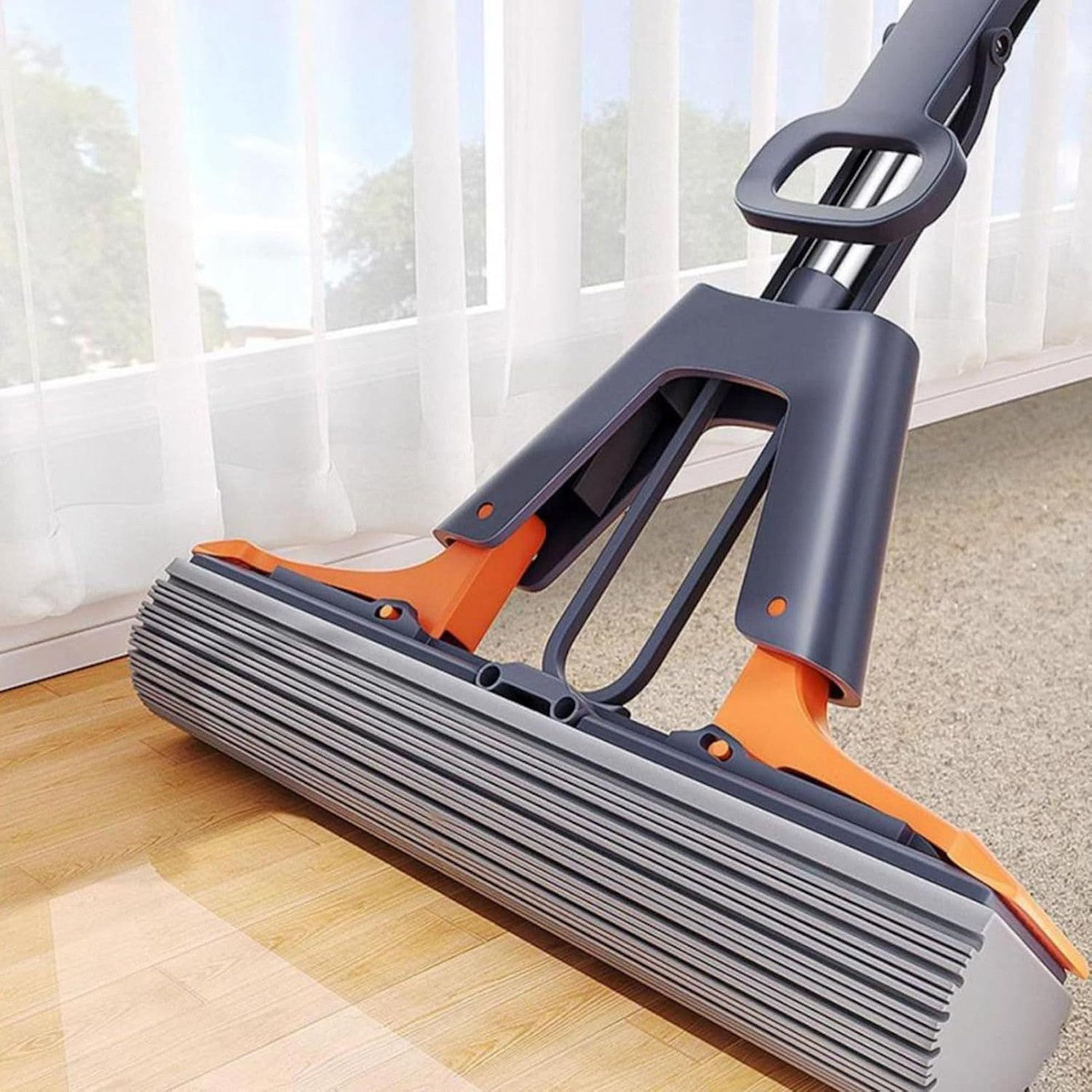 Butterfly Sponge Mop Steel Handle