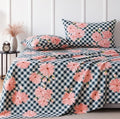 XXL King Bedsheet Black Pink 300 TC Set