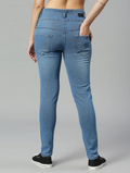 Women High Rise Denim Jeans(Size30)(Colorblue)