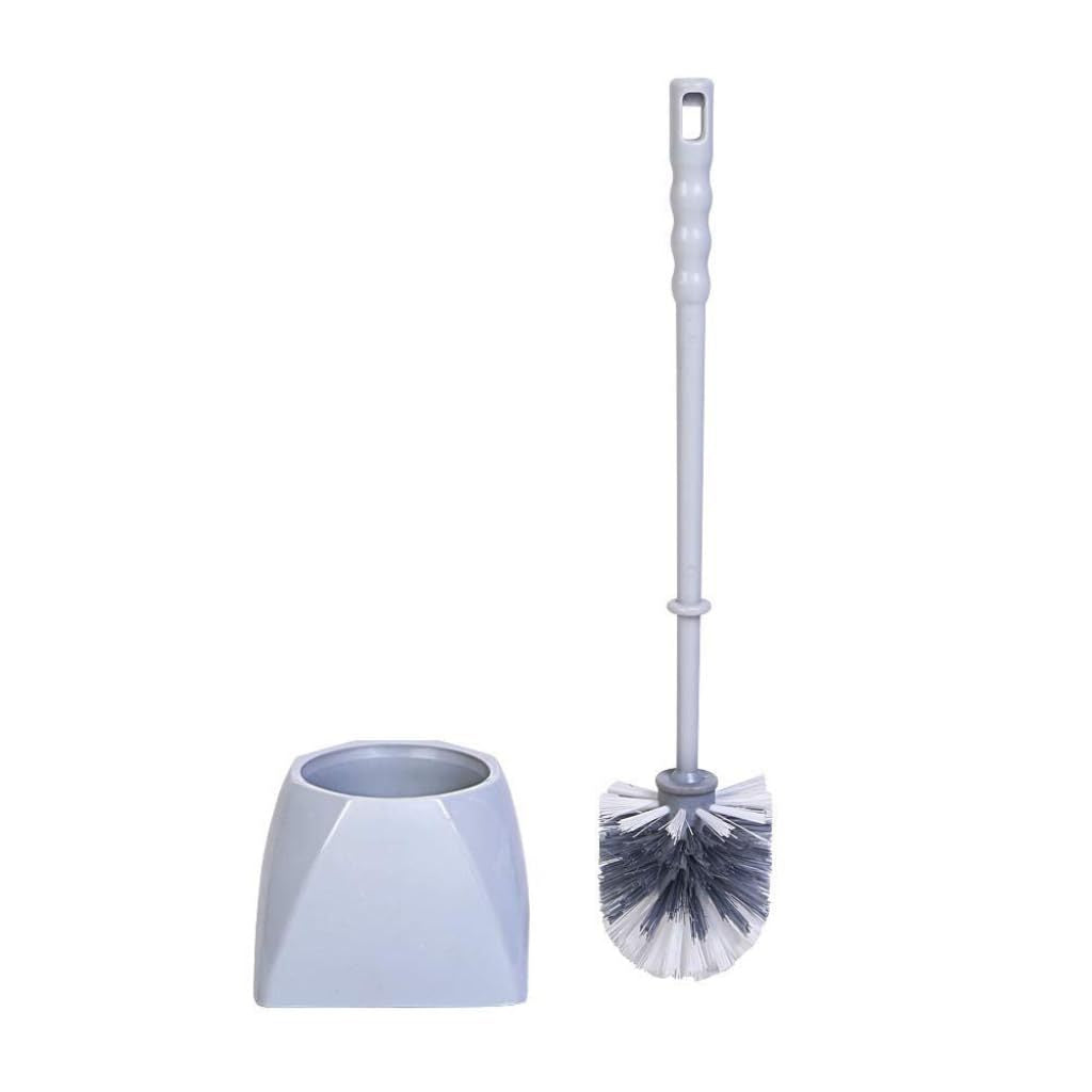 Compact Toilet Cleaning Brush Set