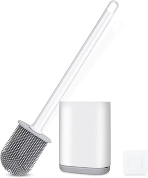 Silicone Toilet Brush with Wall Mount