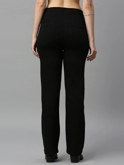 Women High Rise Denim Jeans(Size30)(Colorblack)