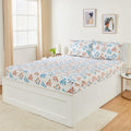 Cotton King Bedsheet Gold Floral