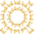 Butterfly Hair Clips Gold Set of 6