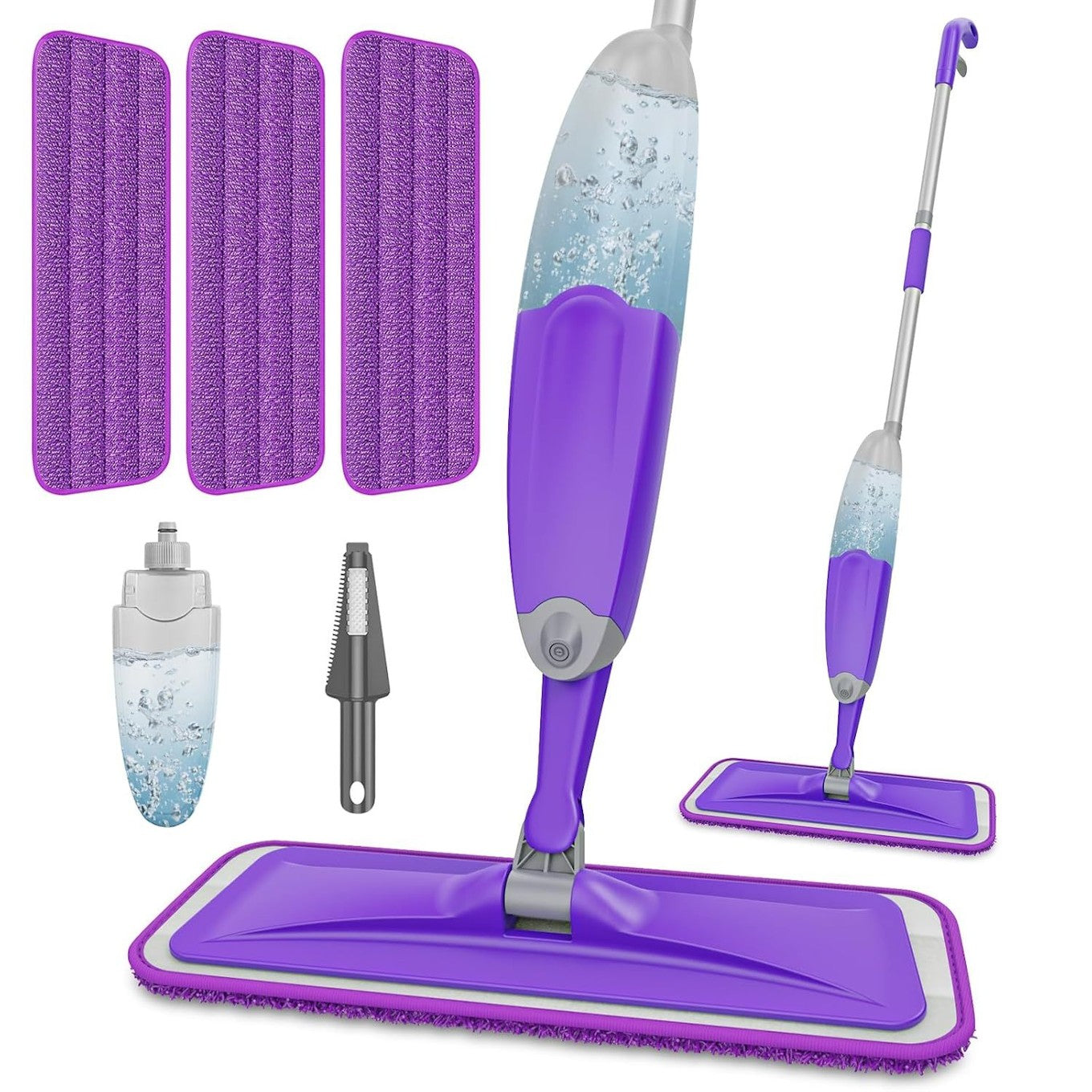 Spray Mop with 3 Reusable Pads