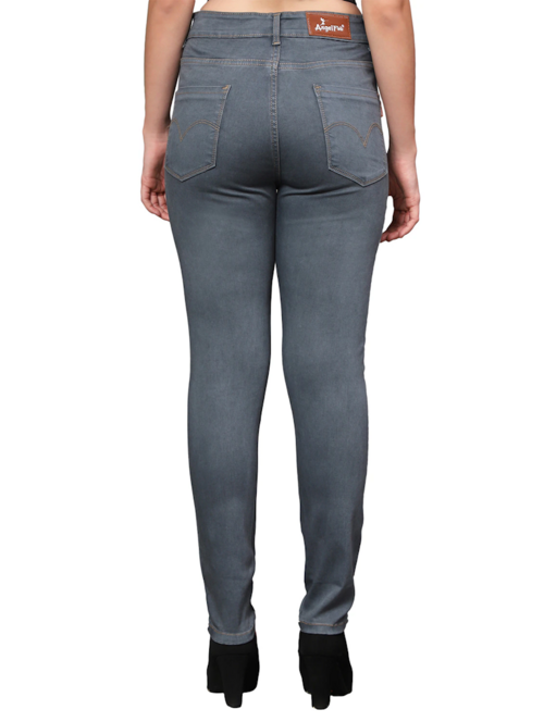 Women High Rise Denim Jeans(Size32)(Colorgrey)