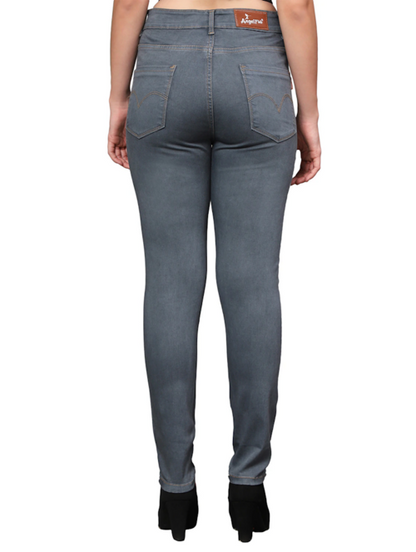 Women’s high rise denim jeans by Ochre Ourea in size 32, featuring a stylish grey color and classic fit.