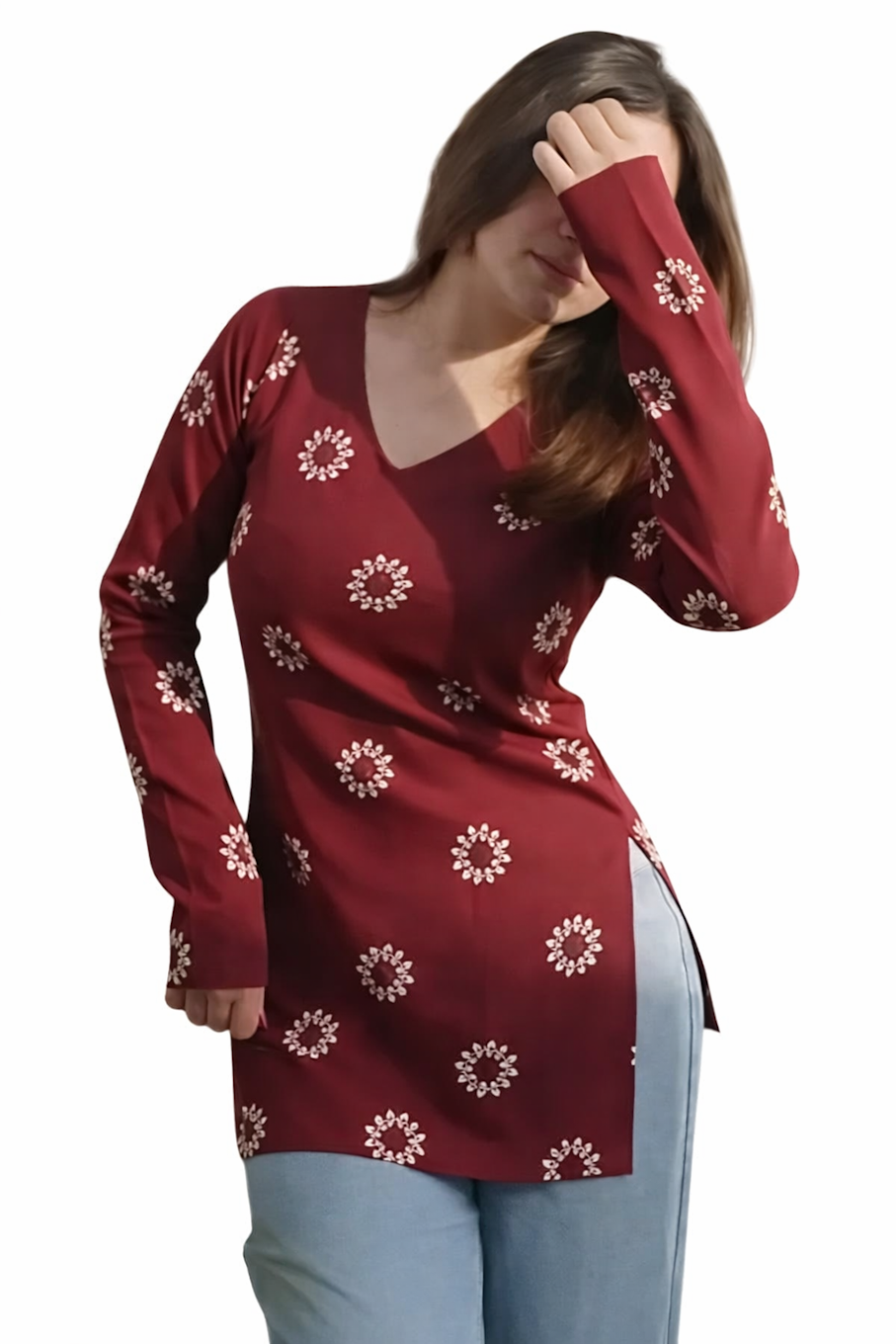 Floral Design Short Kurti