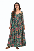 Embroidered Designer Gown for Women-Multicolor (Size-5XL) | D260