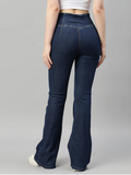 Women High Rise Denim Jeans(Size28)(Colornavy blue)