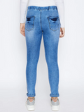 Women High Rise Denim Jeans(Size28)(Colorblue)
