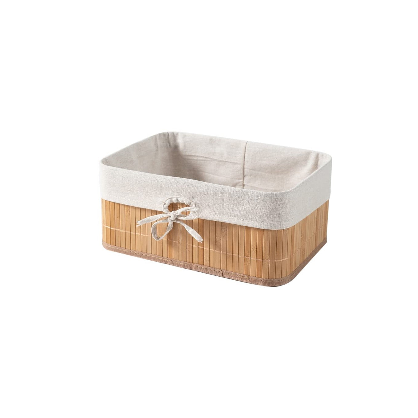 Eco Friendly Bamboo Rectangular Storage Basket