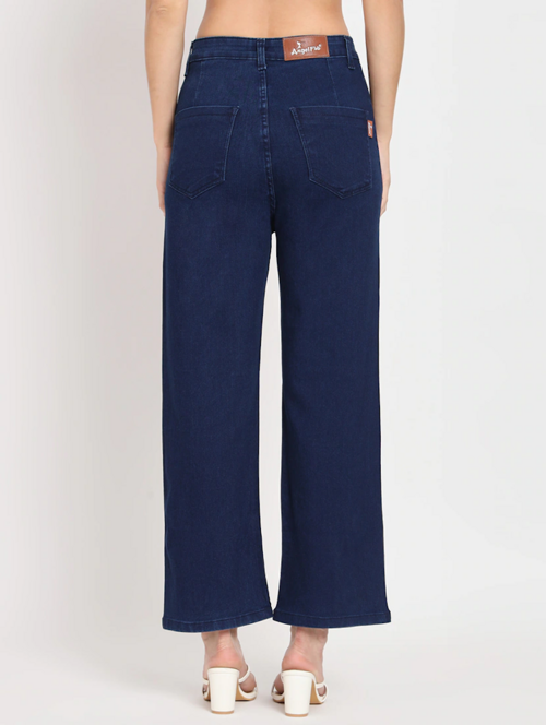 Women High Rise Denim Jeans(Size28)(Colornavy blue)